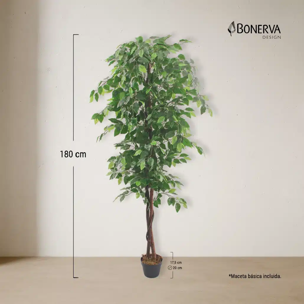 PLANTA ARTIFICIAL FICUS NATURE 185CM BONERVA TRONCO NATURAL
